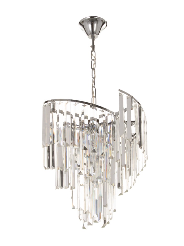 Люстра «Лувр» 5×40 Вт Е27 хром 40×40×73(26)см - Фото 1