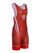 Трико борцовское FIGHT EMPIRE, WT500R, р. S, красное - Фото 2