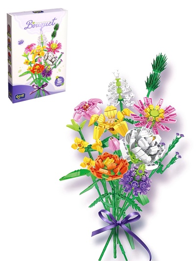 УЦЕНКА Конструктор Букет «Любимый», 900 деталей