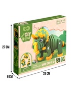 УЦЕНКА Конструктор «Трицератопс», мягкий, материал EVA, 64 детали - Фото 5