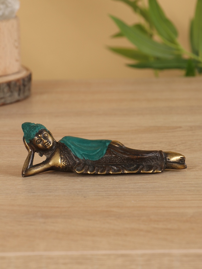 Сувенир «Спящий Будда», 13×3×4 см, бронза - Фото 1