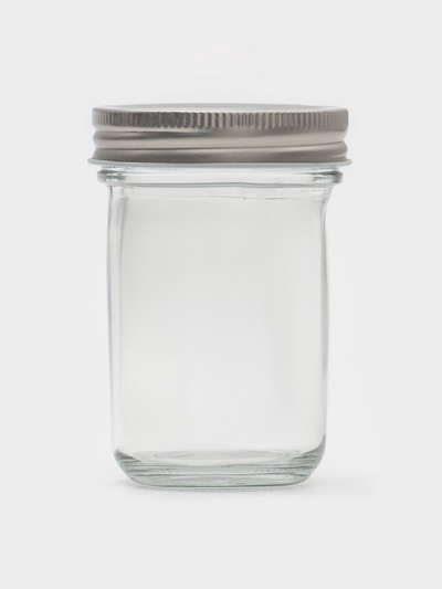 УЦЕНКА Банка для сыпучих продуктов с металлической крышкой «Сильвер», 280 мл, 7×10.5 см