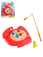 Уценка Рыбалка магнитная детская «Рыбка», набор 8 рыбок, с удочкой, заводной механизм, МИКС 10882508