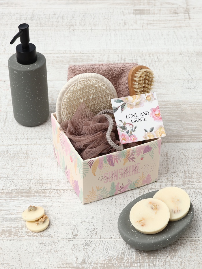 Набор подарочный «Этель» Capodanno, полотенце, мочалка, щётка - Фото 1