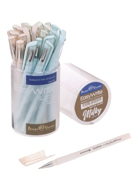 Ручка шариковая BrunoVisconti EasyWrite. Milky, 0.5 мм, стержень синий, МИКС