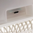 УЦЕНКА Портативный настольный вентилятор LOF-06, с функцией увлажнителя воздуха, 3 скорости, питание USB, белый 10882613