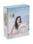 УЦЕНКА Портативный настольный вентилятор LOF-06, с функцией увлажнителя воздуха, 3 скорости, питание USB, белый 10882613