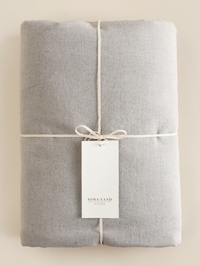 Пододеяльник SL Home Linen collection 180*220 см , цв.серый, лён30%/хлопок70% 10856992