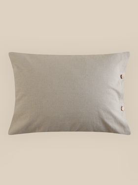 Наволочка SL Home Linen collection, 50×70 см, серая, лён 30%, хлопок 70% 10857002