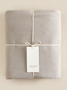 Пододеяльник SL Home Linen collection 200*220 см ,цв.бежевый, лён30%/хлопок70%