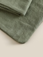 Пододеяльник 1.5-спальный SL Home Linen collection, 150×220 см, зелёный, полулён 10857017