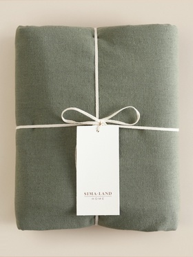 Пододеяльник SL Home Linen collection 180*220 см , цв.зелёный, лён30%/хлопок70% 10857018