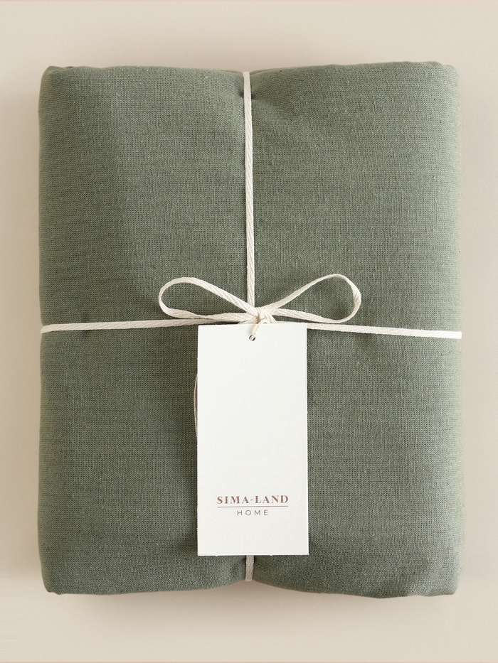 Пододеяльник SL Home Linen collection 180*220 см , цв.зелёный, лён30%/хлопок70%