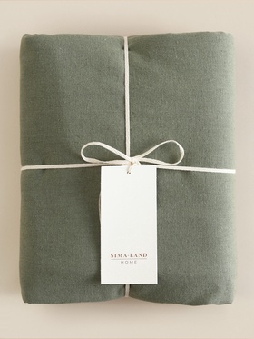 Пододеяльник SL Home Linen collection 200*220 см ,цв.зелёный, лён30%/хлопок70%