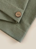 Наволочка SL Home Linen collection, 50×70 см, зелёная, лён 30%, хлопок 70% 10857028 - фото 14548036