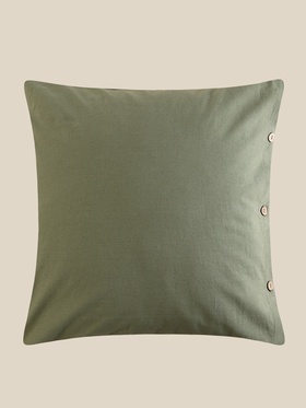 Наволочка SL Home Linen collection, 70×70 см, зелёная, лён 30%, хлопок 70% 10857029