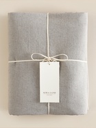Простыня SL Home Linen collection 200*220 см , цв.серый, лён30%/хлопок70% - фото 41519168