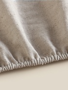 Простыня на резинке SL Home Linen collection 140*200+30 см , цв.серый, лён30%/хлопок70% 10856997 - фото 14622811