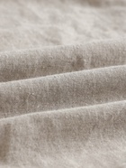 Простыня на резинке 2-спальная SL Home Linen collection, 180×200+30 см, серая, полулён 10856999