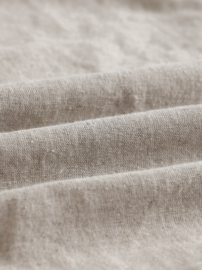 Простыня на резинке евро SL Home Linen collection, 200×200+30 см, полулён, серая