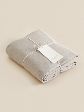Простыня SL Home Linen collection 200*220 см , цв.бежевый, лён30%/хлопок70%