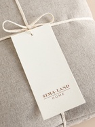 Простыня SL Home Linen collection 235*240 см , цв.бежевый, лён30%/хлопок70% - фото 42822281