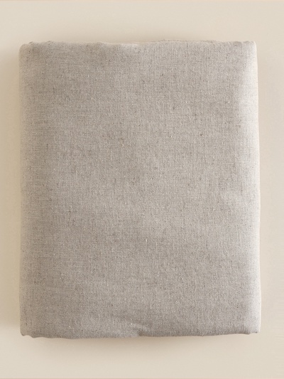 Простыня на резинке 2-спальная SL Home Linen collection, 160×200+30 см, полулён, бежевая