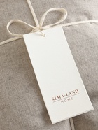 Простыня на резинке SL Home Linen collection 200*200+30 см , цв.бежевый, лён30%/хлопок70% - Фото 3
