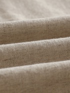 Простыня на резинке евро SL Home Linen collection, 200×200+30 см, бежевая, полулён 10857014