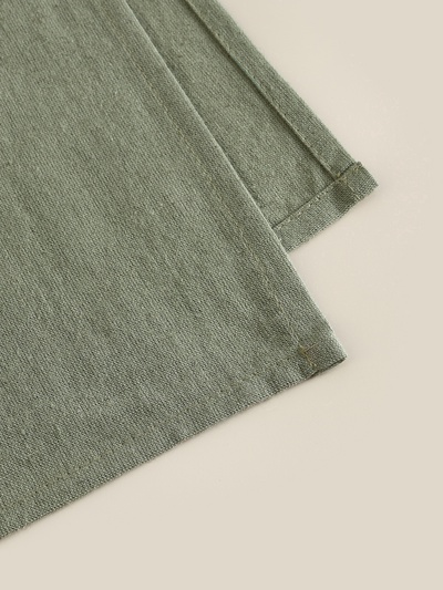 Простыня евро SL Home Linen collection, 235×240 см, зелёная