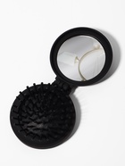 Расчёска массажная «Классика», складная, с зеркалом, 7×2.5 см, матовая, чёрная - Фото 6