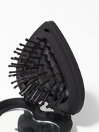 Расчёска массажная «Сердце», складная, с зеркалом, 8×2.5 см, матовая, чёрная - Фото 6