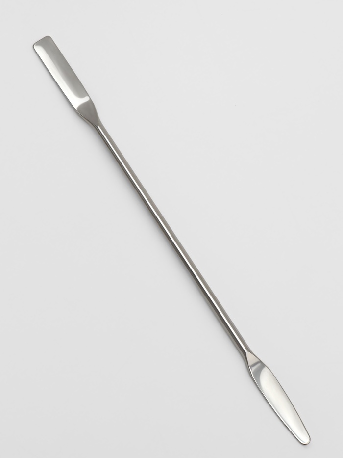 Шпатель для макияжа, двусторонний, 15 см, серебристый - Фото 1