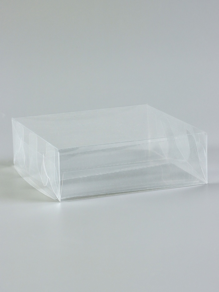 Коробка под 3 эклера, прозрачная, складная PVC, 15×15×5 см - Фото 1