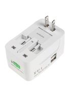 Адаптер универсальный 5 в 1, 6 А, 2 USB-A, 220 В, белый - Фото 6