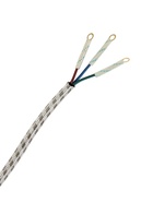 Шнур сетевой в тканевой оплетке с заземлением, 1.8 м, 2200 Вт, 3×0.75 мм² - Фото 4