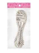 Шнур сетевой в тканевой оплетке с заземлением, 1.8 м, 2200 Вт, 3×0.75 мм² - Фото 6