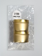 Баночка для хранения, 120 мл, набор - 2 шт., металлическая, цвет золотистый - Фото 4