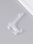 Подставка для тарелки декоративной d=13-16 см, пластик, 12.5 см, прозрачная, набор 5 шт. - Фото 3