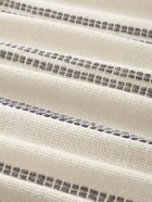 Плед «Этель», 125×150 см, тёмная полоска с таффтингом, хлопок 100% - Фото 2