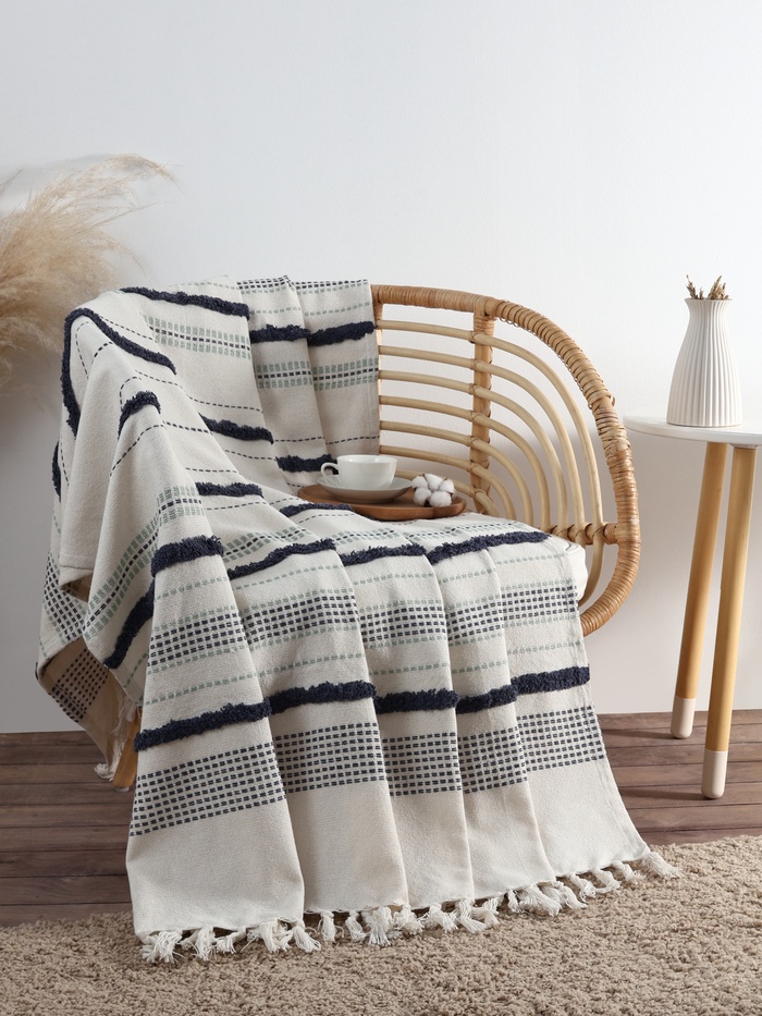 Плед «Этель», с таффтингом, 125×150 см, 550 г/м² - Фото 1