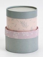 Набор шляпных коробок 2 в 1 «Пастель», завальцованная, 14×9, 13×8.5 см - фото 43202474