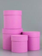 Набор шляпных коробок 4 в 1 «Сирень», 20×20×20‒11×11×11 см 10880887 - фото 16700965