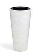 Кашпо для цветов со вставкой «Оазис», 25 л (5 л), пластик, белое - Фото 1