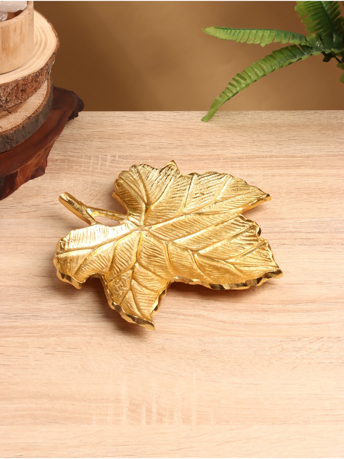 УЦЕНКА Блюдо «Листопад», 22×23×2.5 см, алюминий - Фото 1