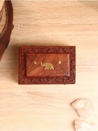 УЦЕНКА Шкатулка «Слоник», 15×10×6 см, дерево 10880275