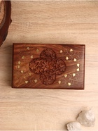 УЦЕНКА Шкатулка «Большой цветок», 13×20×6 см, дерево 10880278