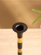 УЦЕНКА Подсвечник на 1 свечу «Кофе с молоком», латунь, чёрный с золотом, 10×10×26 см 10880284