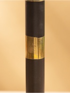 УЦЕНКА Подсвечник на 1 свечу «Кофе с молоком», латунь, чёрный с золотом, 10×10×26 см 10880284