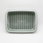 Туалет с бортом с сеткой, 45×34×15 см, серый/оливковый - Фото 5